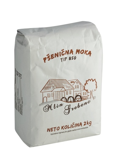 Pšenična moka T 850, Mlin Grebenc, 2 kg