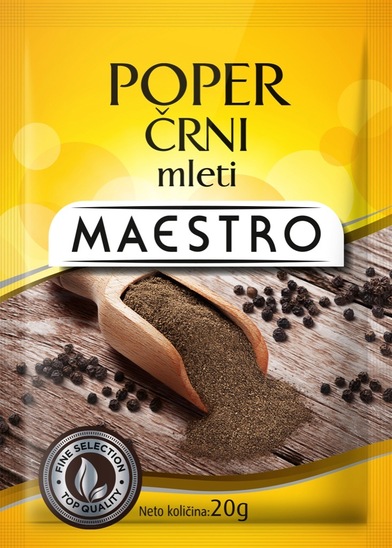 Mleti črni poper, Maestro, 20 g