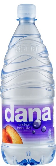 Voda z okusom, bela sliva, Dana, 1 l