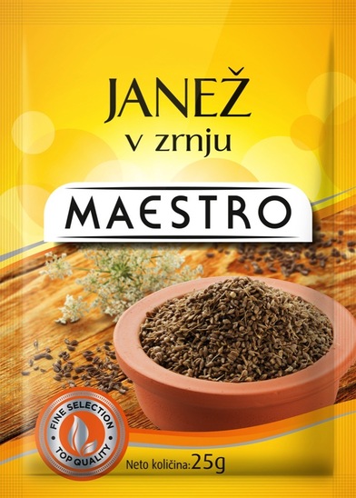 Janež v zrnu, Maestro, 25 g