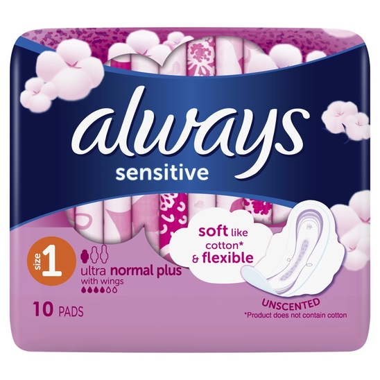 Damski vložki Sensitive Normal Plus, Always Ultra, 10/1