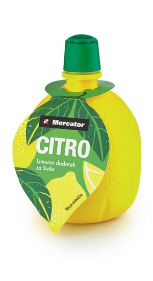 Kisli dodatek jedem z limonim sokom, Mercator, 200 ml