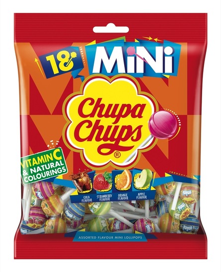 Lizike, Mini z vitaminom C, Chupa Chups, vrečka, 108 g