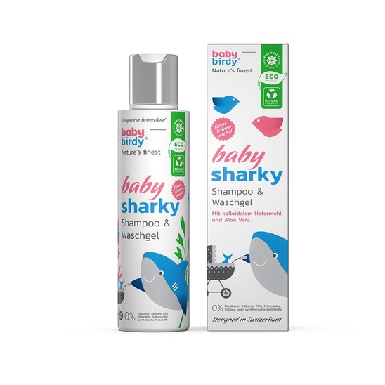 Otroški šampon in gel za umivanje, BabySharky, 150 ml