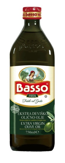 Ekstra deviško oljčno olje, Basso, 750 ml