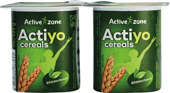 Jogurt Actiyo, žitarice, Active zone, 2 x 125 g