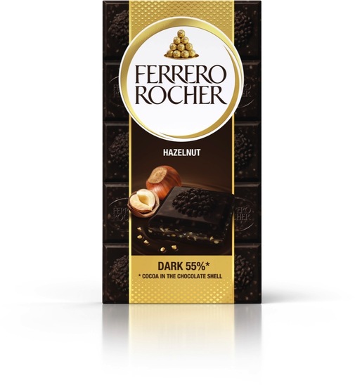 Črna čokolada z lešniki, Ferrero Rocher, 90 g