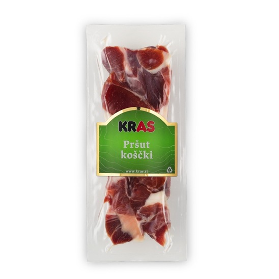 Pršut koščki, Kras, pakirano, cena za kg