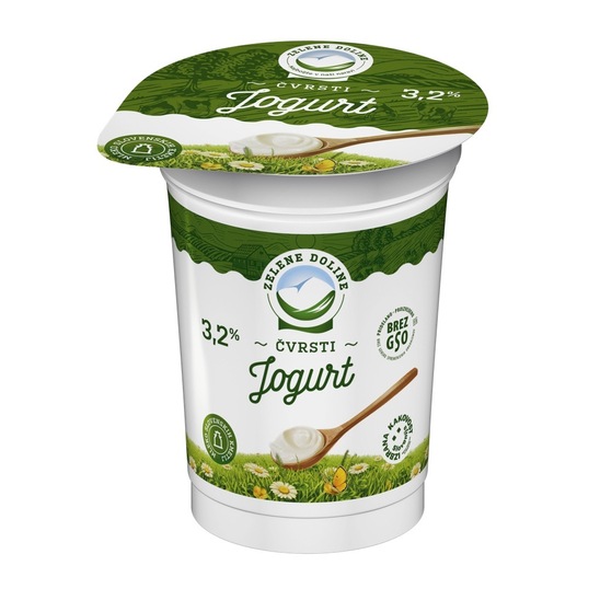 Navadni jogurt, 3,2 % m.m., Zelene Doline, 180 g