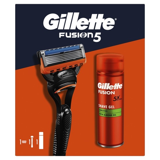 Darilna garnitura Gillette, Fusion 1up + Fusion gel, 200 ml