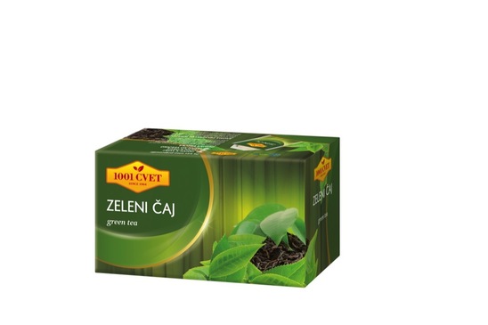 Zeleni čaj, 1001 Cvet, 20 vrečk, 36 g