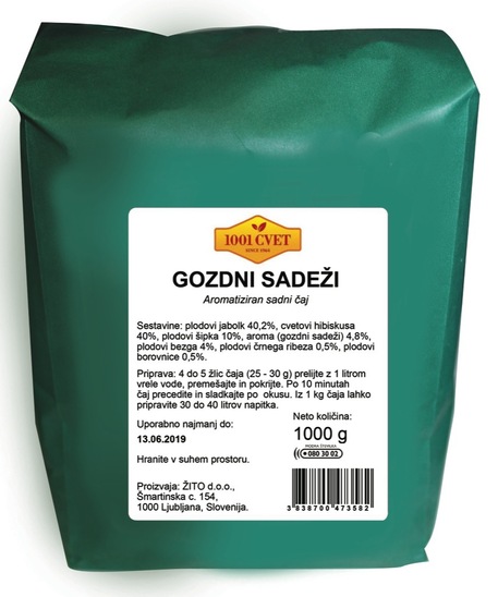 Sadni čaj, gozdni sadeži, 1001 Cvet, 1 kg