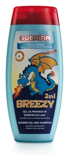 Otroški šampon in gel za tuširanje Subrina Kids Breezy, 250 ml
