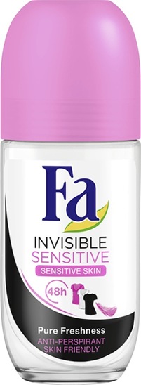 Deodorant Invisible Sensitive roll on, Fa, 50 ml