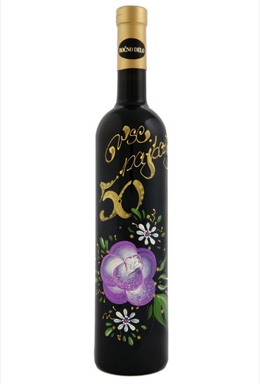 Jubilejno vino 50 let, belo vino, Amon, 0,75 l v darilnem kartonu