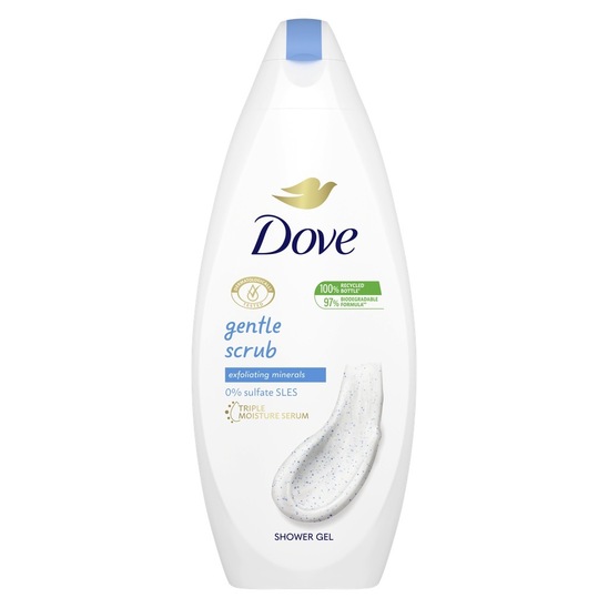 Gel za prhanje Dove Gentel Exfoliating, 250 ml