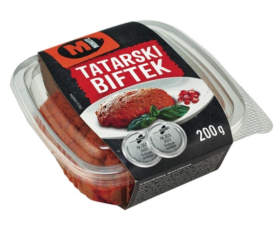 Tatarski biftek, mesni pripravek, Minute, 200 g