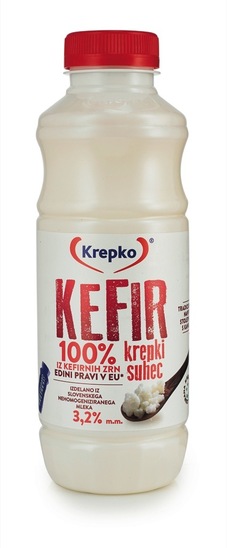 Kefir Krepki suhec, 3,2% m.m., Krepko, 500 g
