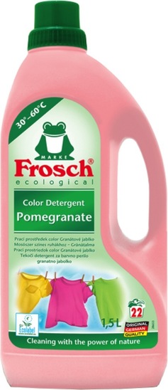 Detergent za pranje barvnega perila Frosch granatno jabolko, 1,5 l/22 pranj