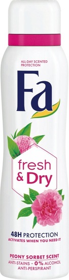 Deodorant Fresh & Dry Pink Sorbet sprej, Fa, 150 ml