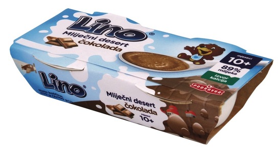 Mlečni desert s čokolado, Lino, 2 x 100 g