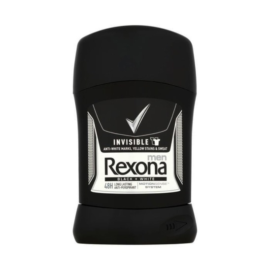 Deodorant men invisible Black & White stick, Rexona, 50 ml