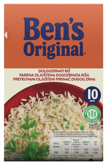 Dolgozrnati riž, Ben's Original, 500 g