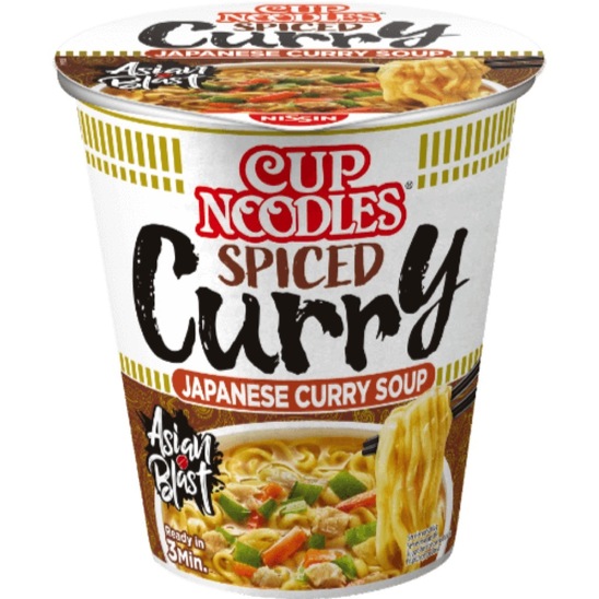 Instant piščančja juha s curryjem, Cup Noodles, 69 g