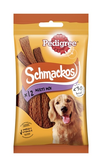 Priboljšek za pse, govedina, Schmackos, 86 g