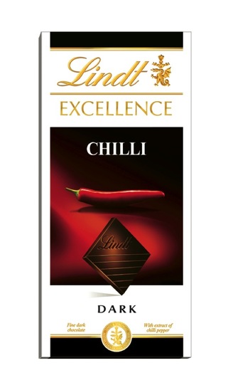 Čokolada Excellence čili, Lindt, 100 g