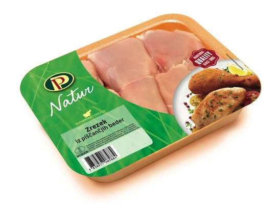 Zrezek iz piščančjih beder Natur, Perutnina Ptuj, pakirano, 500 g, IK