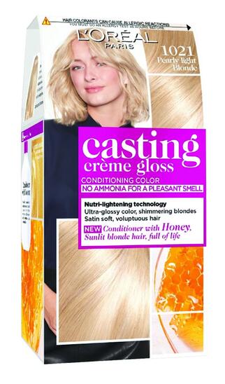 Barva za lase Loreal Casting creme gloss, 1021 pearly light blonde, Loreal