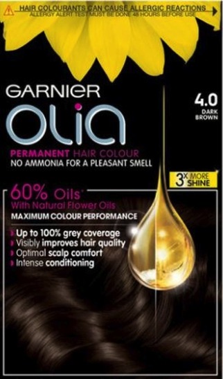 Barva za lase Olia, 4.0 temno rjava, Garnier