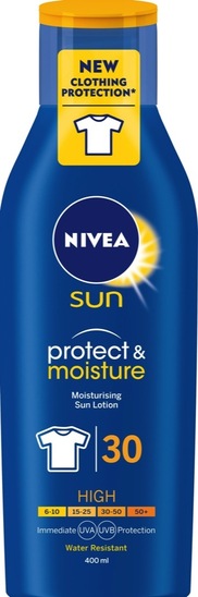 Losjon za sončenje, Protect & Moisture, SPF 30, Nivea Sun, 400 ml