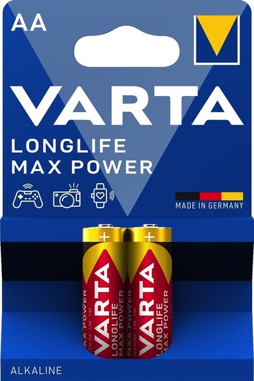 Baterijski vložek Varta, Max Tech AA, 2/1