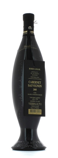 Cabernet sauvignon, vrhunsko rdeče vino, Lisjak, 0,75 l