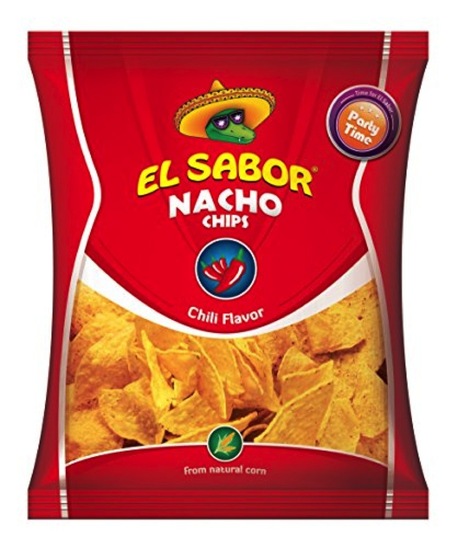 Koruzni nacho čips s čilijem, El Sabor, 225 g