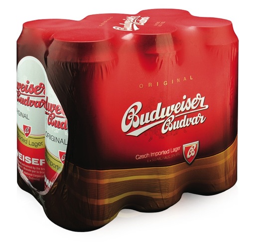 Pivo Budweiser, 5,0 % alkohola, 6 x 0,5 l