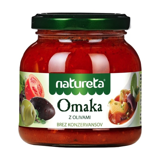 Paradižnikova omaka z olivami, Natureta, 280 g