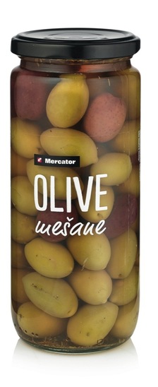 Mešane olive, Mercator, 510 g