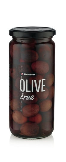 Črne olive, Mercator, 510 g