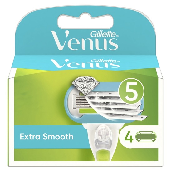 Brivski vložki, Venus Extra Smooth, Gillette, 4/1