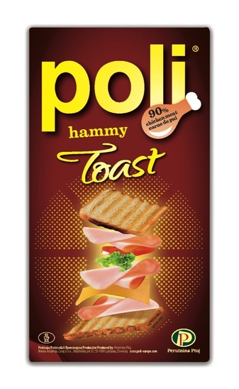 Narezek Hammy toast, piščančja šunka, Poli, 150 g, pakiran