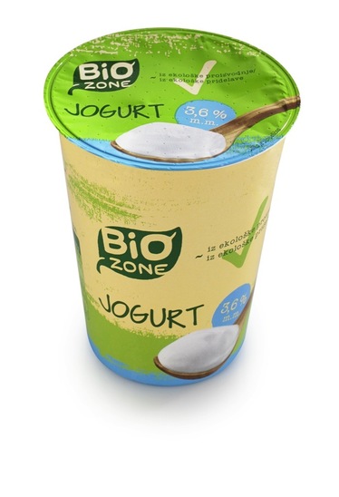 Bio navadni jogurt, 3,6 % m.m., Bio Zone, 200 g