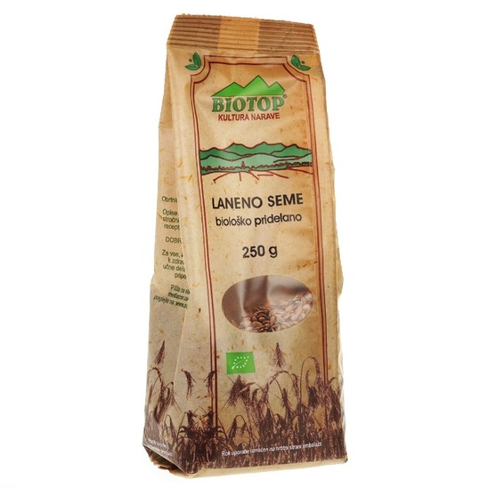 Bio lanena semena, Biotop, 250 g