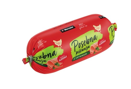 Posebna piščančja salama z vrtninami, Mercator, 400 g, pakirano