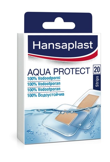 Vodoodporni obliži Hansaplast Aqua Protect, 20 kosov