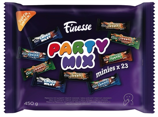 Čokolada, Party mini mix, Finesse, 450 g