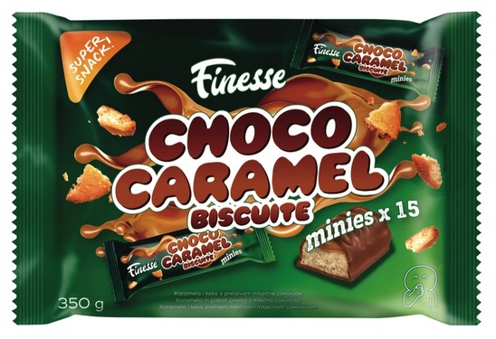 Čokolada, Choco Caramel mini, Finesse, 350 g