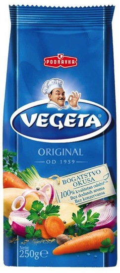 Dodatek jedem z zelenjavo, Vegeta, 250 g